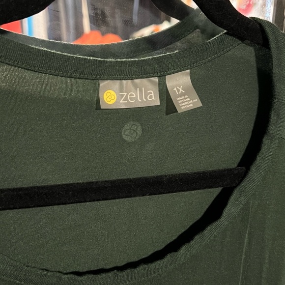 Women’s ZELLA Green Long Dolman Sleeve Relaxed Shirt Size 1X - Picture 2 of 5